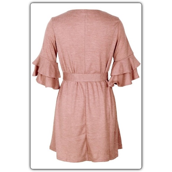 Sierras Blush Ruffled Dress - Picture 4 of 6